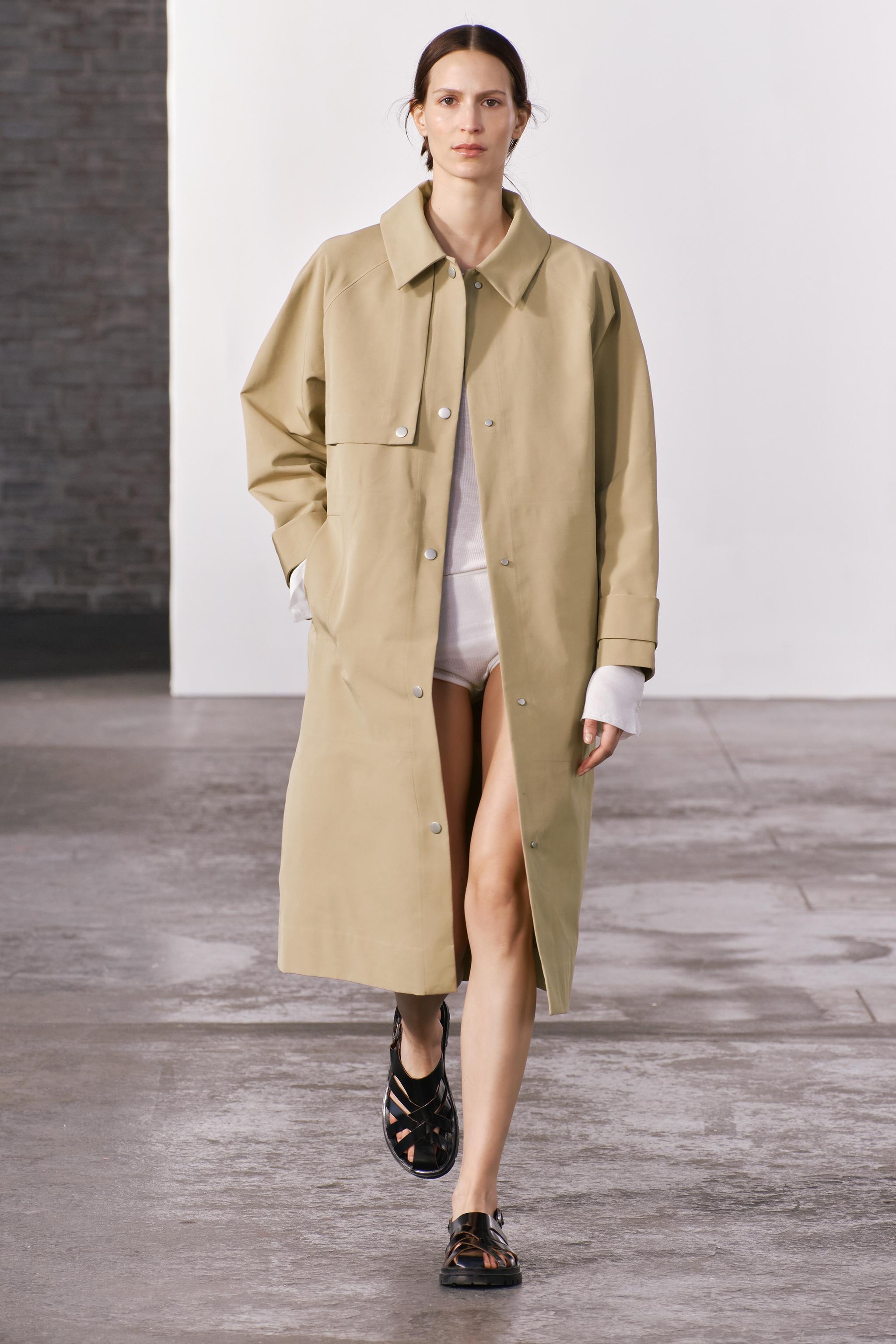 Zara flowing hotsell trench coat