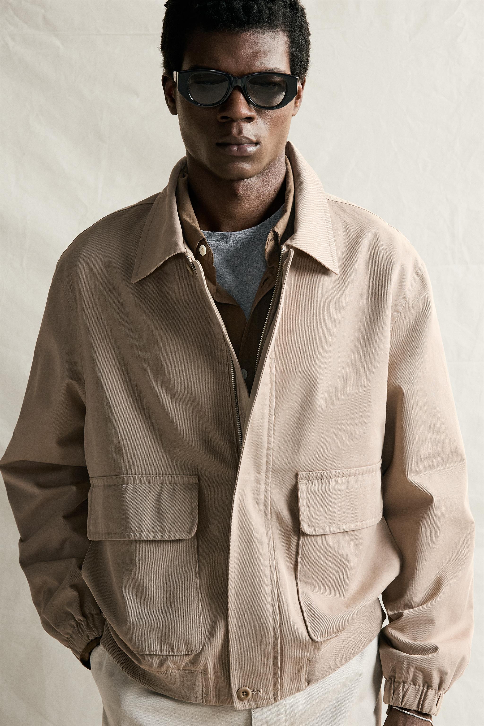 BLOUSON REGULAR FIT EN COTON