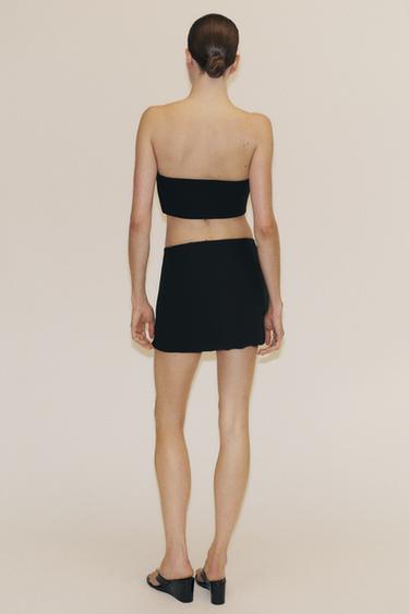 JEWEL APPLIQUÉ CROP TOP - Black by Zara - Image 3