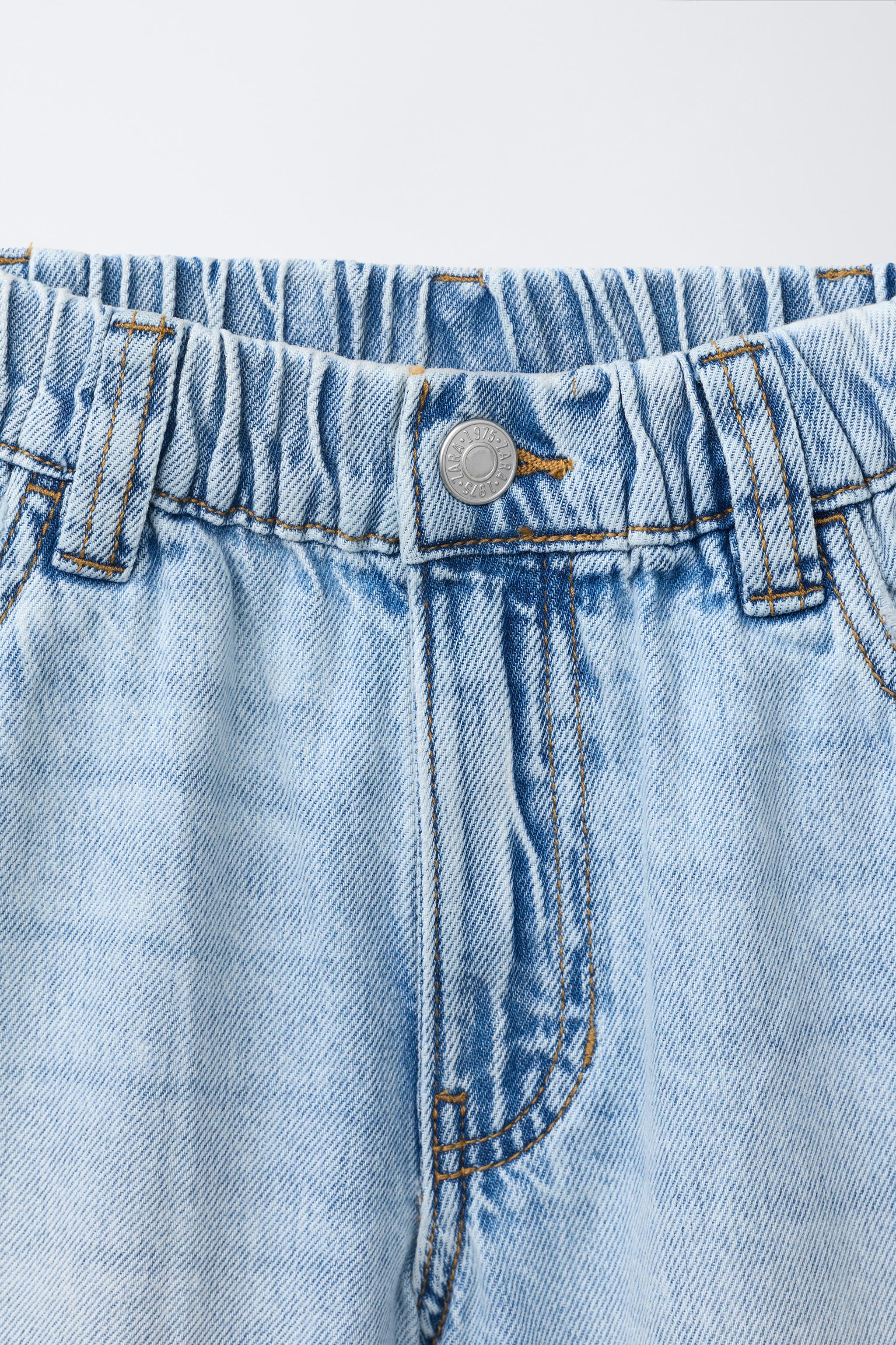 Детские шорты Zara BAGGY DENIM SHORTS — фото 4