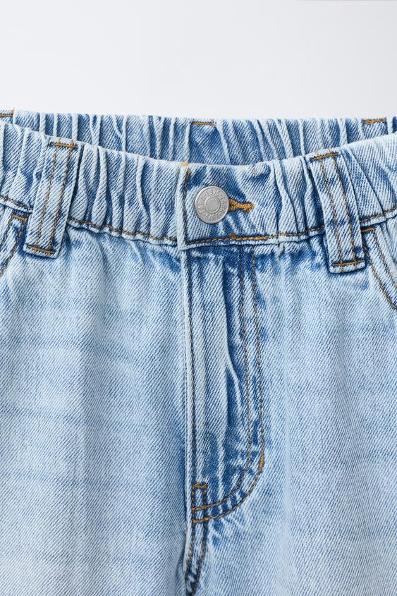 バギーデニムバミューダパンツ - ブルー | ZARA Japan / 日本