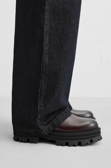 BOTTES CHELSEA À SEMELLE ÉPAISSE - Bordeaux de Zara - Image 1