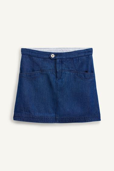 Zara DNM SKRT 14 - Navy blue