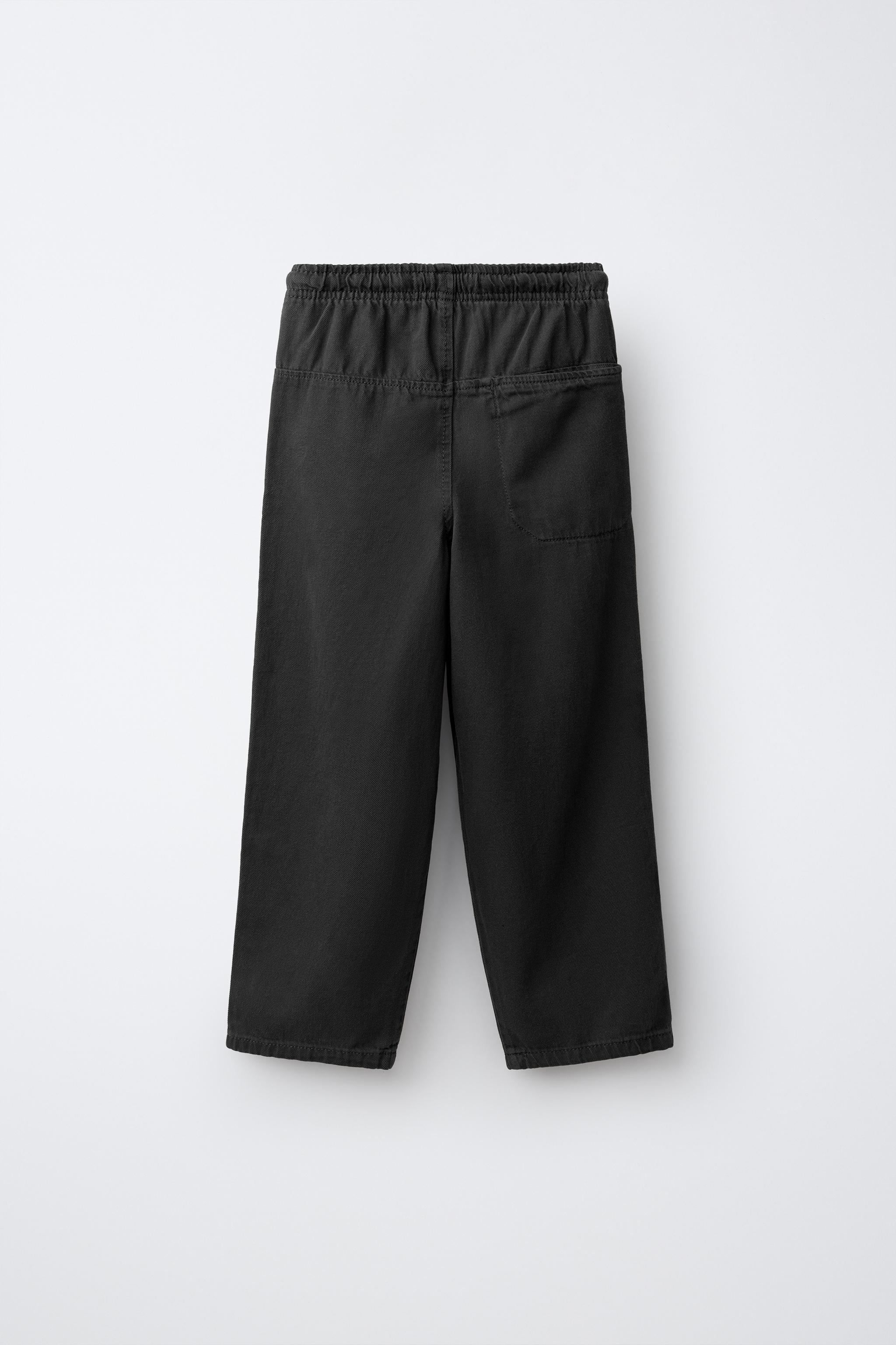 TWILL JOGGER PANTS — Dark anthracite