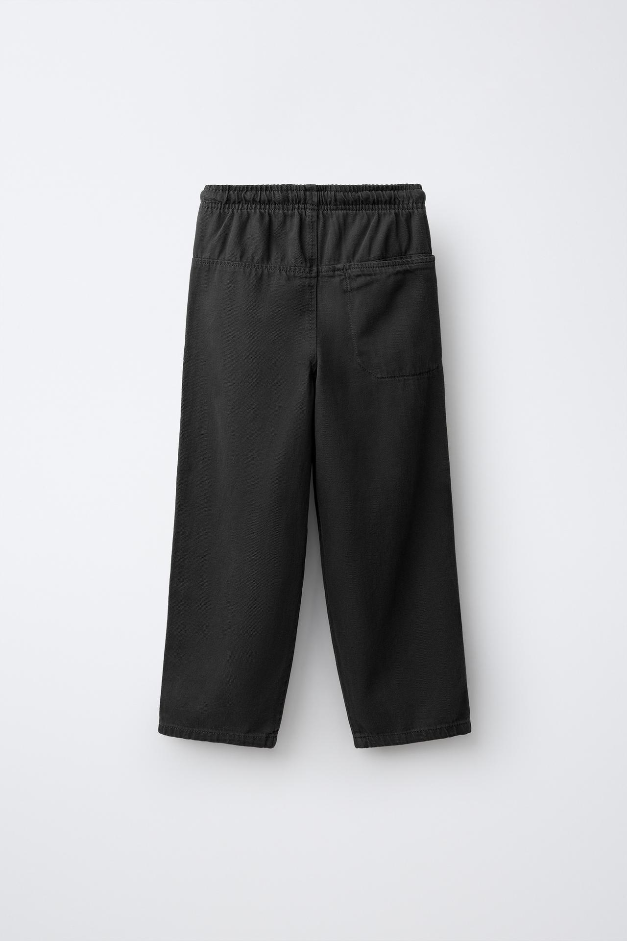 TWILL JOGGER PANTS — Dark anthracite