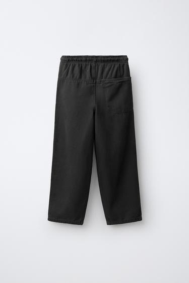 TWILL JOGGER PANTS — Dark anthracite 2