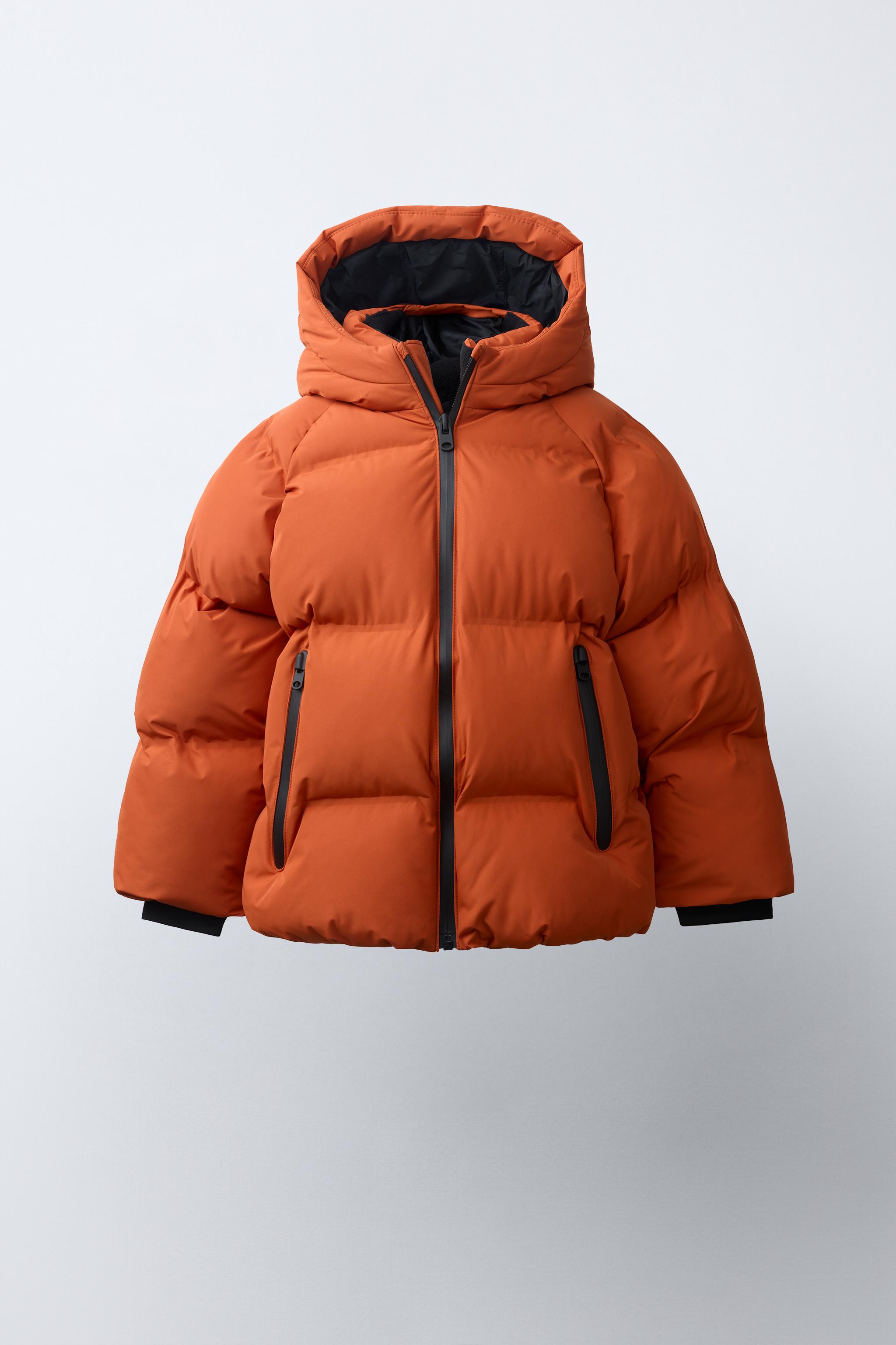 WATER-REPELLENT HOODIE PUFFER COAT