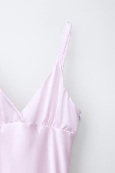 SATIN DRESS - Light pink by Zara - Image 2