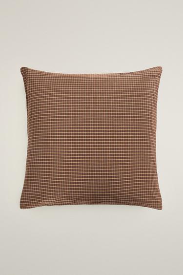 CHECK FLANNEL PILLOWCASE (160 GSM) — Brick 2