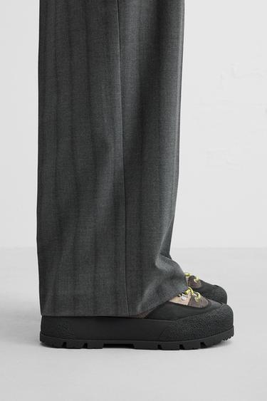 Zara LEATHER SNEAKERS - Multi-color - Image 0