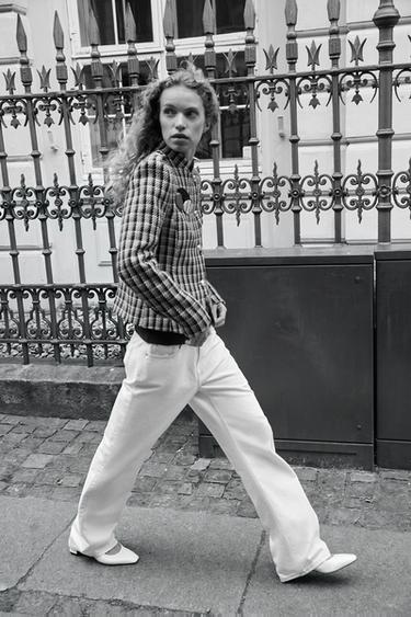 CHAUSSURES À TALONS EN CUIR OUVERTES À L’ARRIÈRE - Blanc de Zara