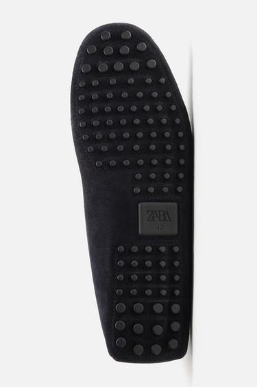 CASUAL LEATHER LOAFERS LIMITED EDITION - Blue by Zara - Image 3