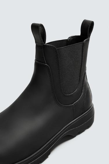 BOTTINES CHELSEA EN CUIR - Noir de Zara - Image 6