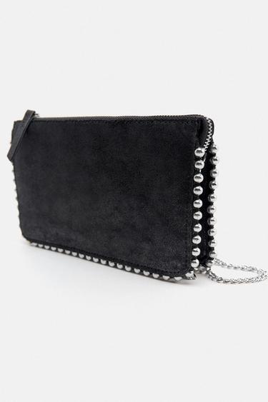 STUDDED CROSSBODY PURSE - Black by Zara - Image 2