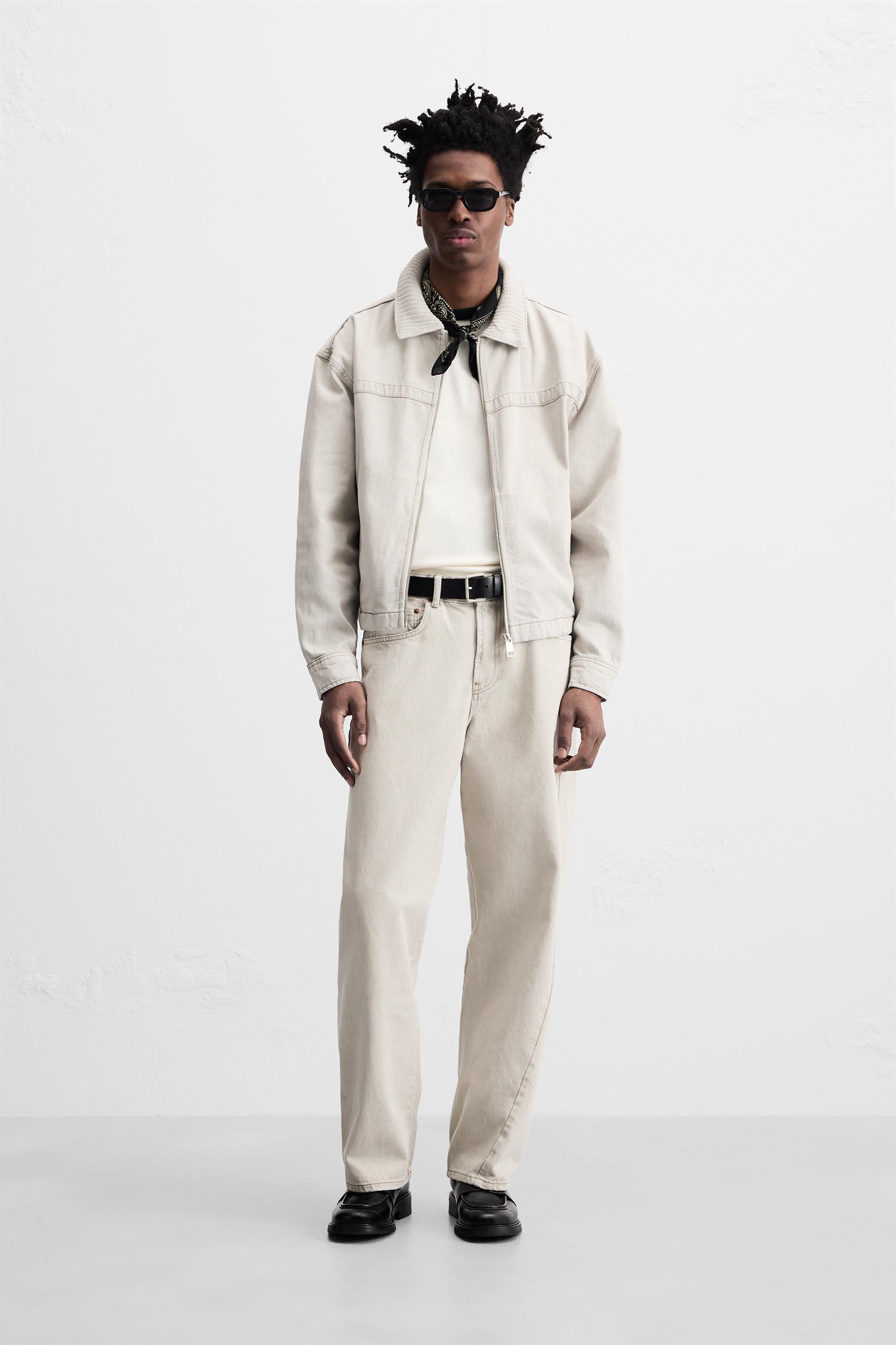 ★ZARA★ BAGGY FIT JEANS WITH ASYMMETRICAL SEAMS ASYMMETRIC SEAM BAGGY FIT JEANS - Beige | ZARA United States