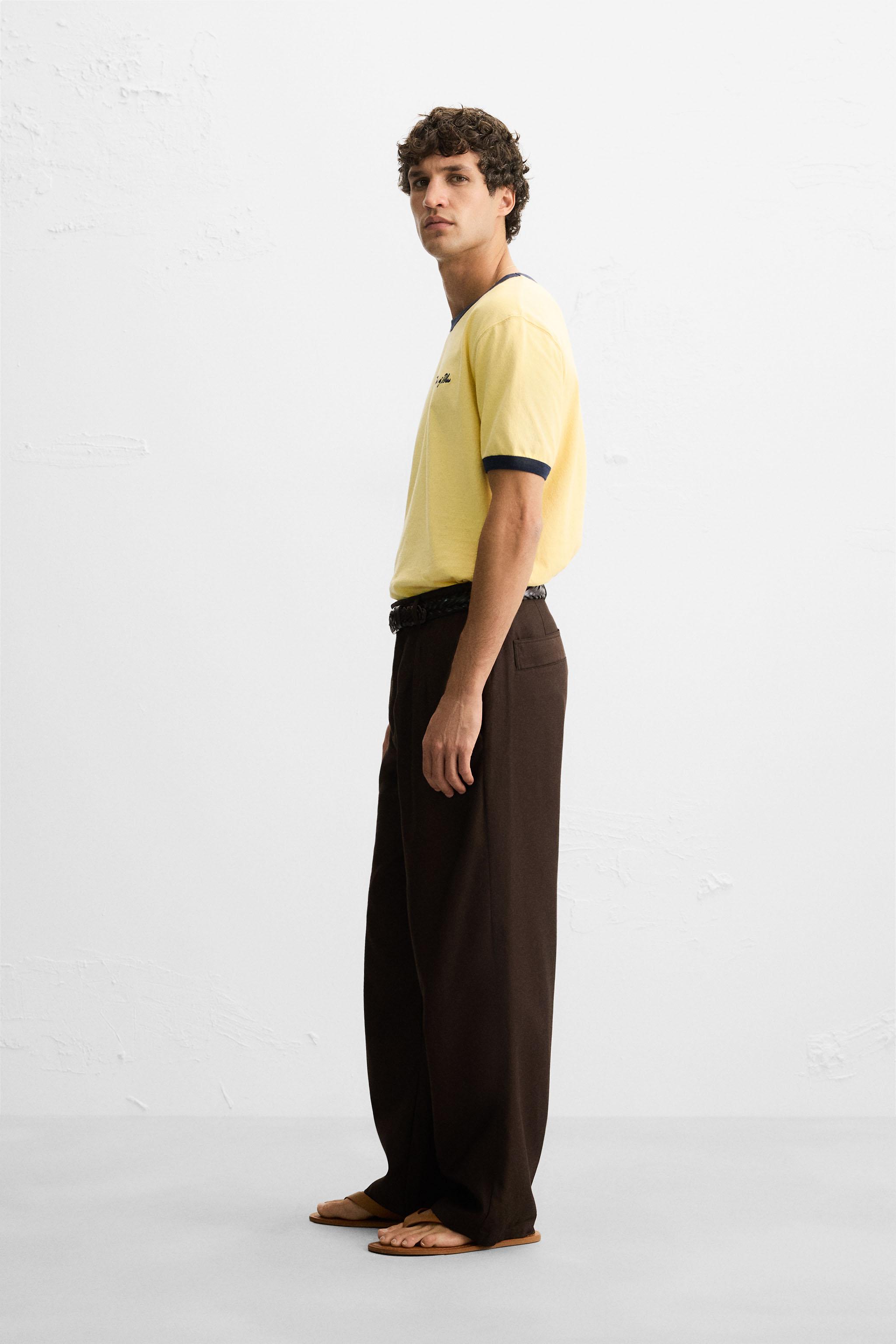 【ZARA】ウォッシュ加工刺繍入りTシャツ 6224/444/809 06224444809-p.jpg?ts=