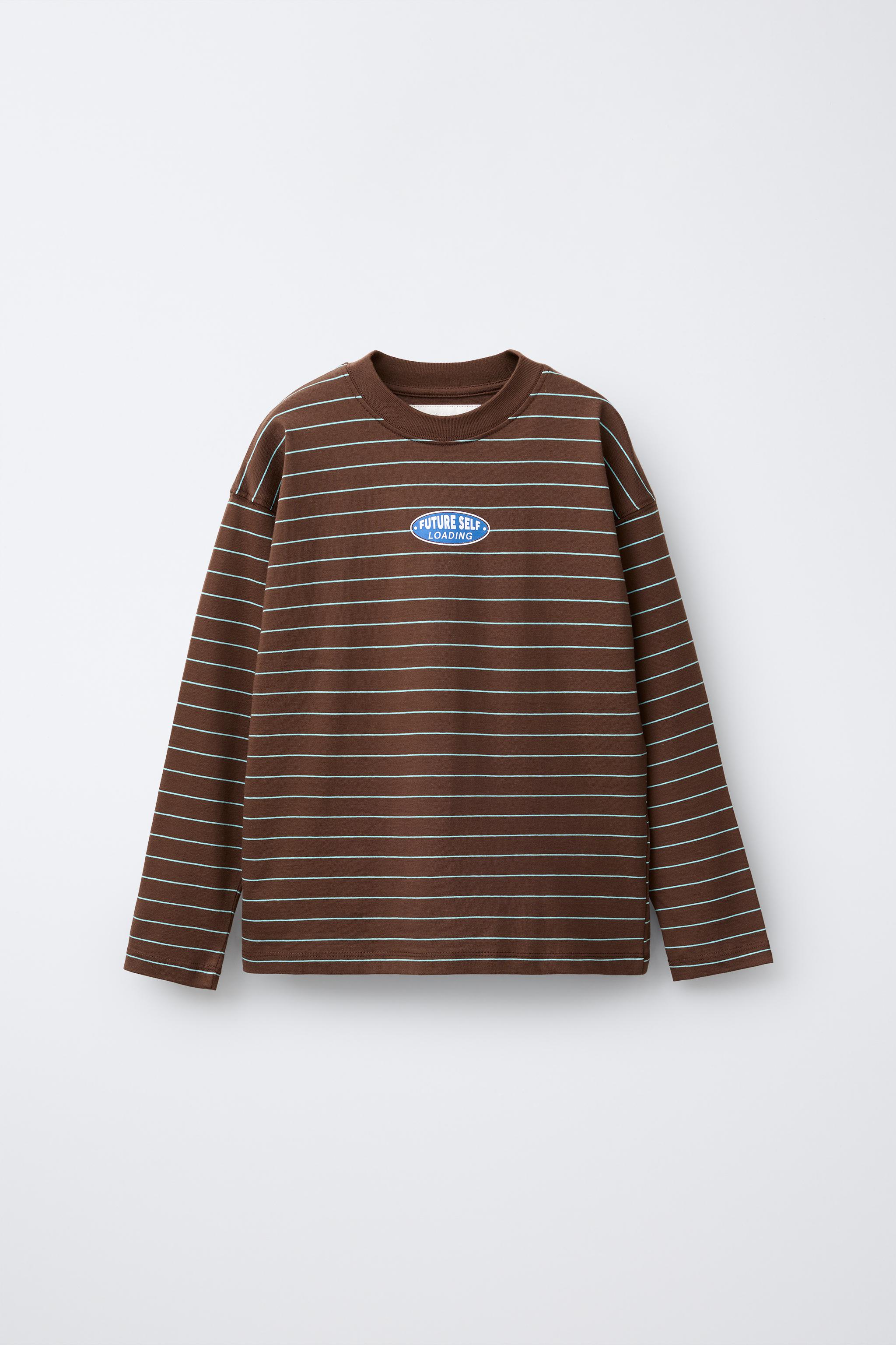 STRIPED PRINT T-SHIRT - Striped | ZARA United States