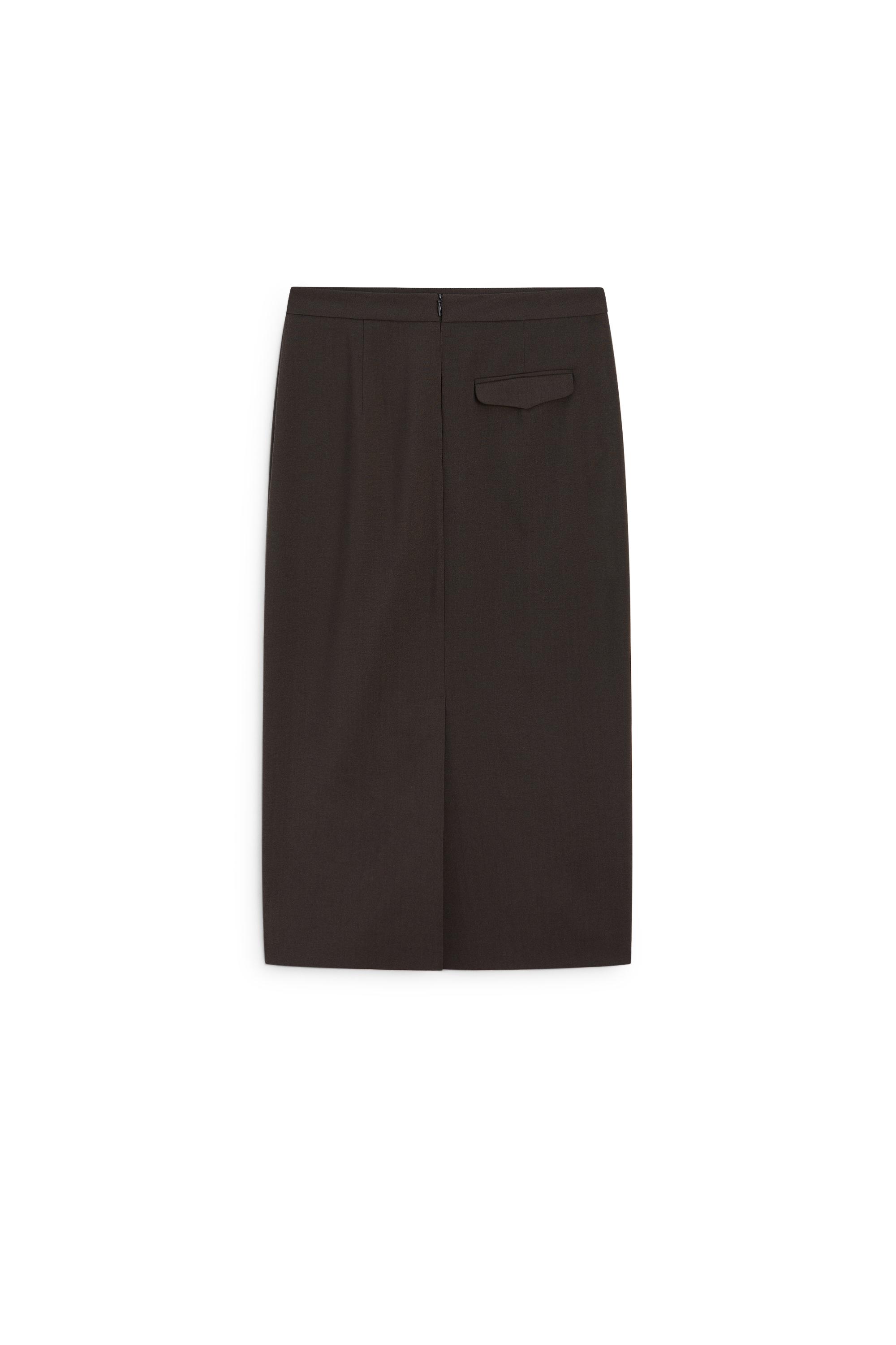 Wool blend stretch midi skirt - LIMITED EDITION