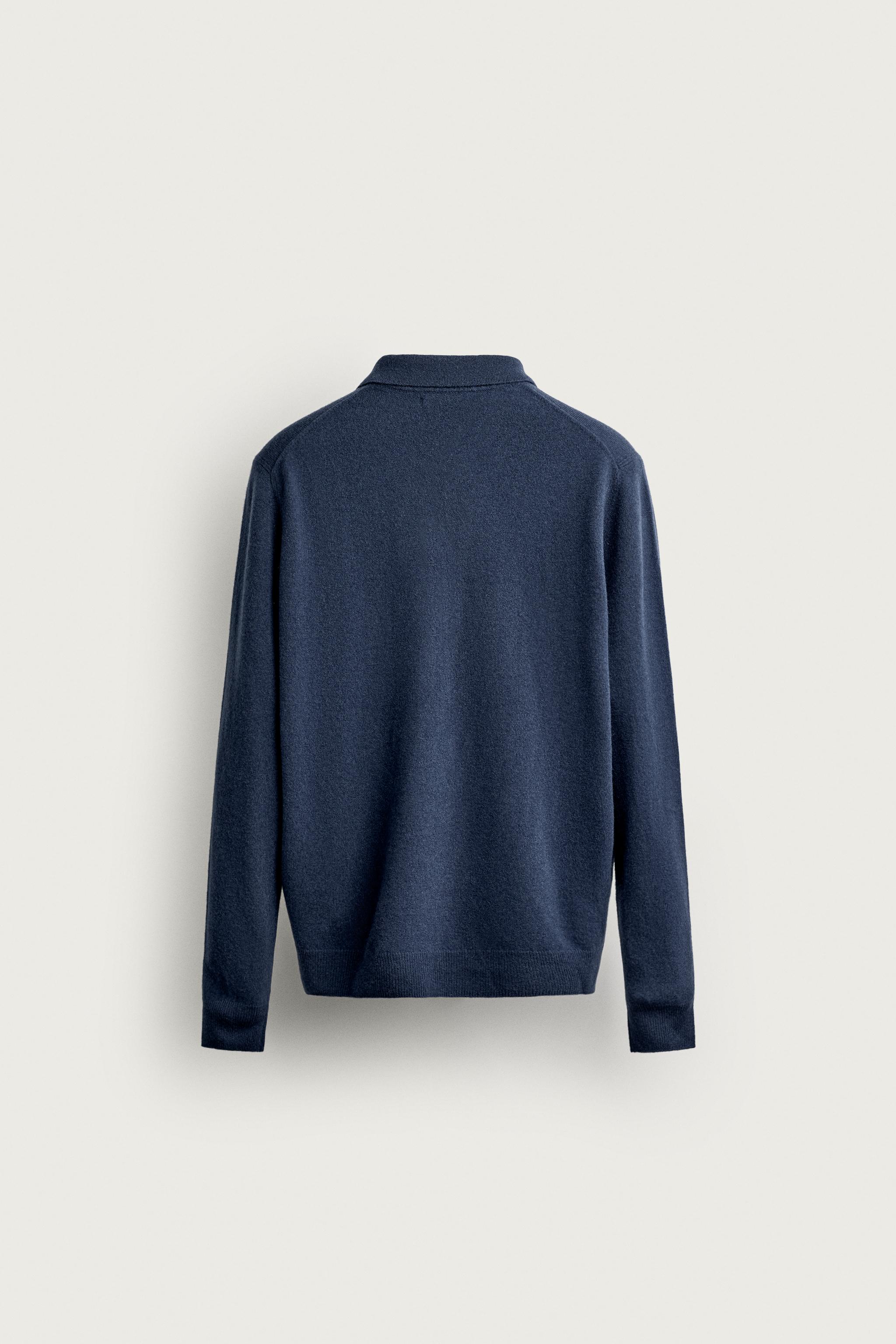 POLO EN MAILLE REGULAR FIT MÉLANGE DE LAINE