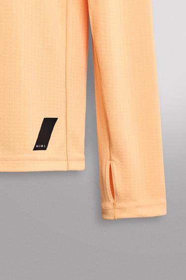 LONG SLEEVE RUNNING T-SHIRT - Orange by Zara - Image 9