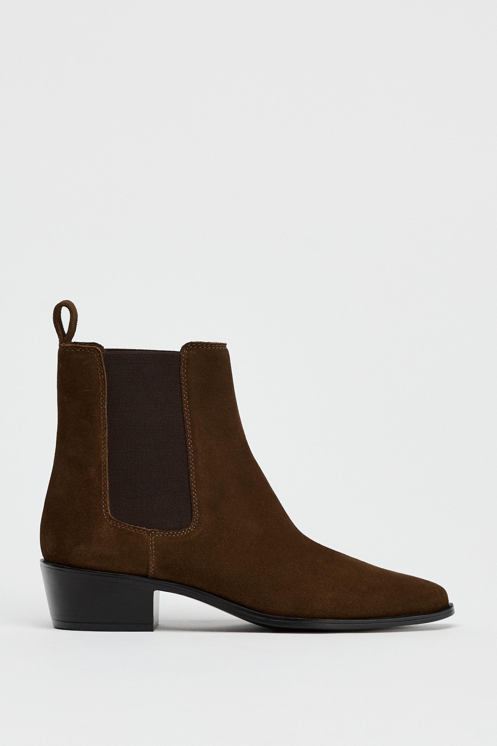 ZARA ANKLE RAIN deals BOOTS CAMEL BROWN