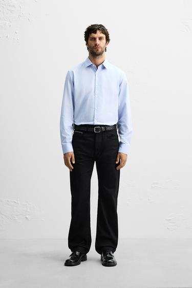 Zara REGULAR FIT SHIRT - Sky blue - Image 0