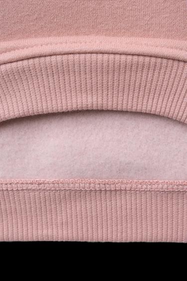 CROCHET APPLIQUÉ SWEATSHIRT - Dusty pink by Zara