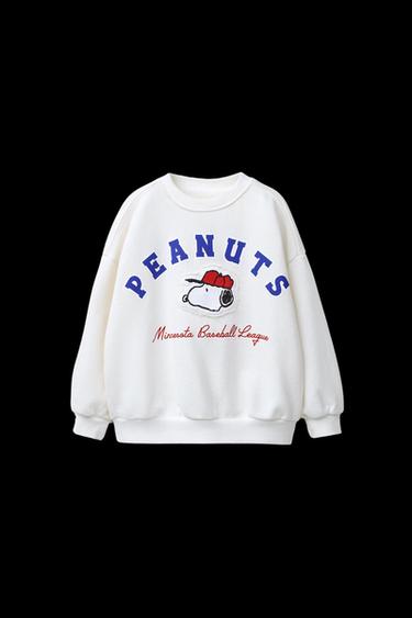 Zara SNOOPY PEANUTS™ PATCH SWEATSHIRT - Oyster-white - Image 0
