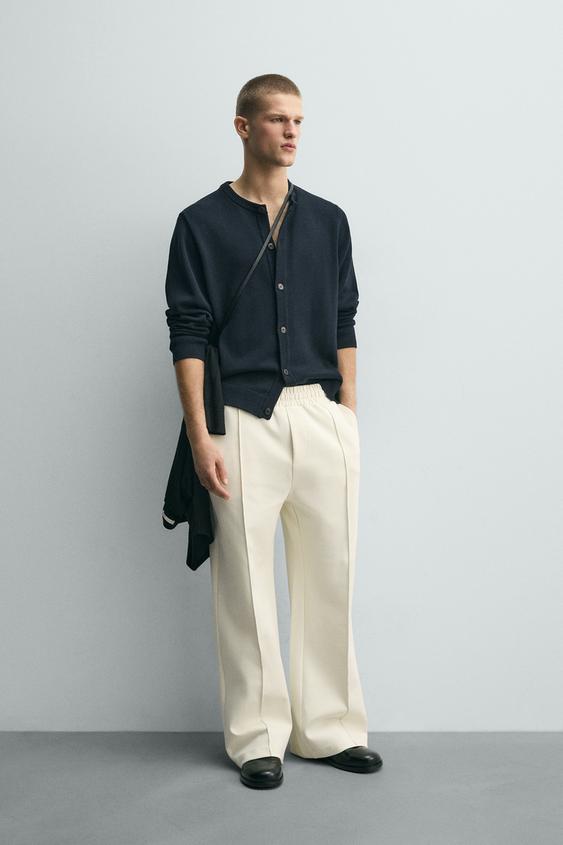 PANTALÓN JOGGER TÉCNICO COSTURA - Crudo de Zara - Imagen 0