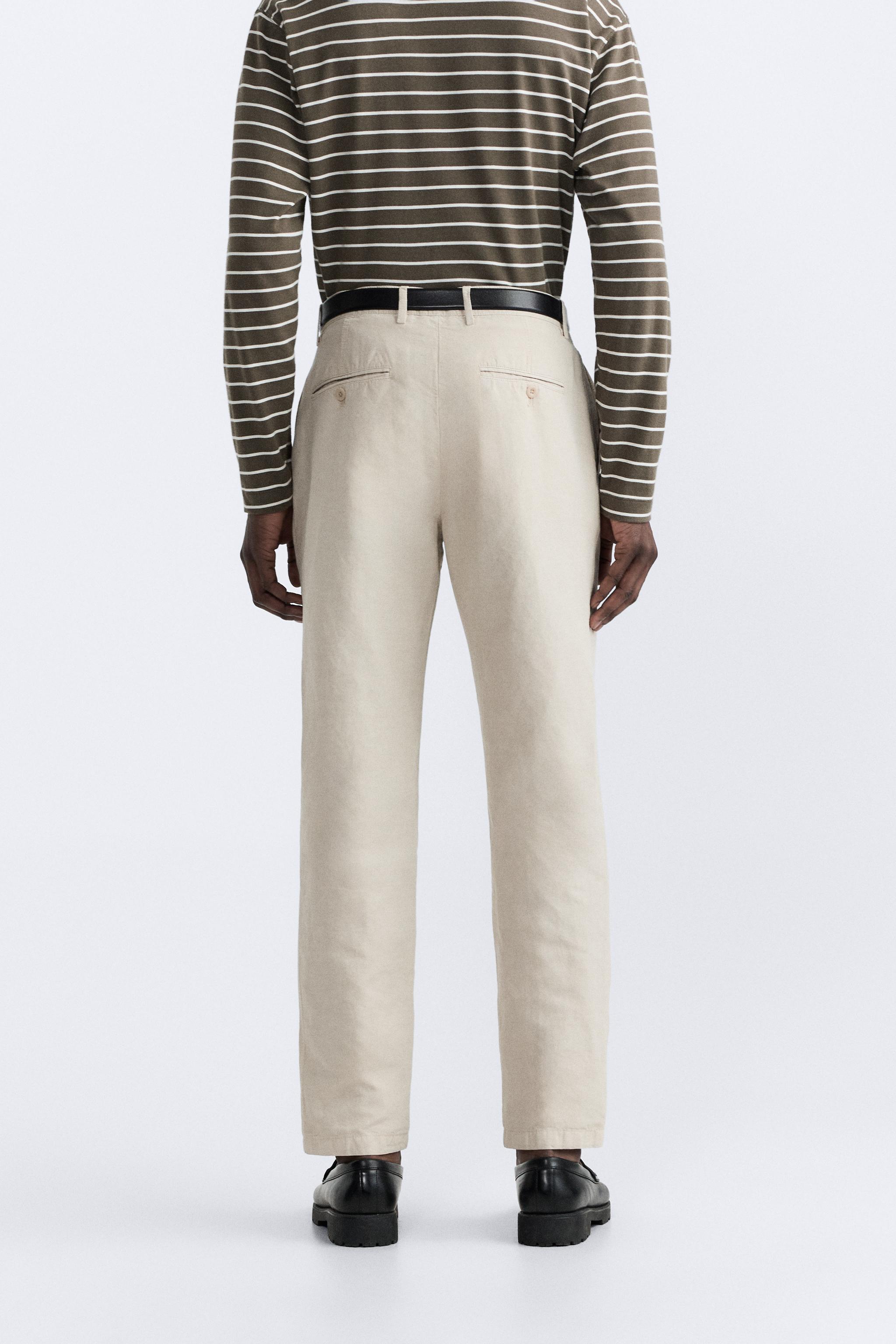 white chinos zara