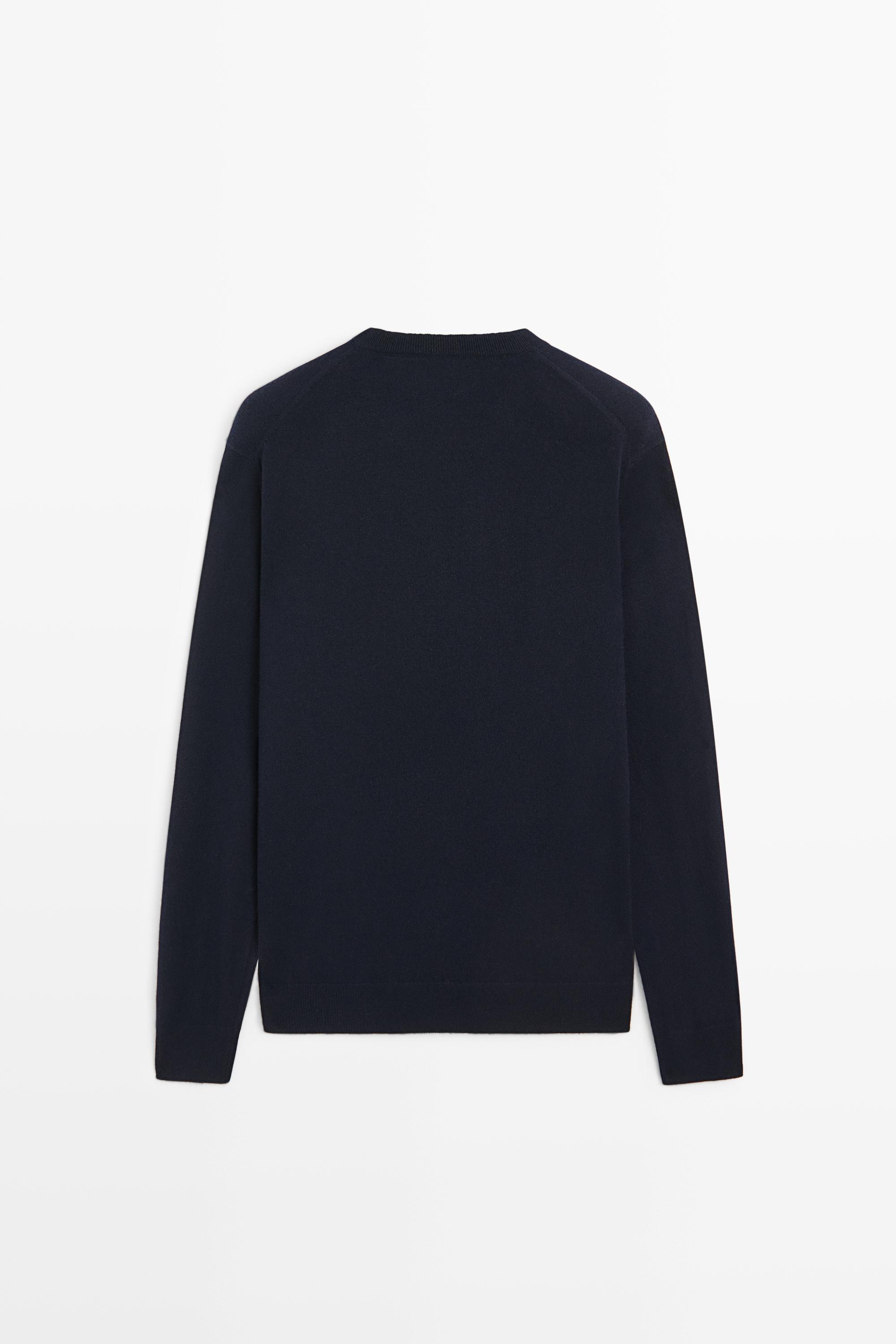 Pull en maille à col tunisien mélange de laine