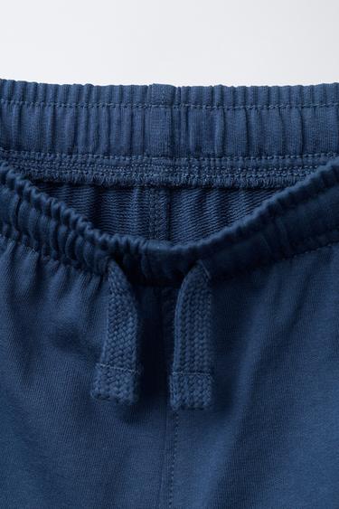 ENSEMBLE T-SHIRT ET BERMUDA MOLLETON BASIQUE - Bleu marine de Zara - Image 6