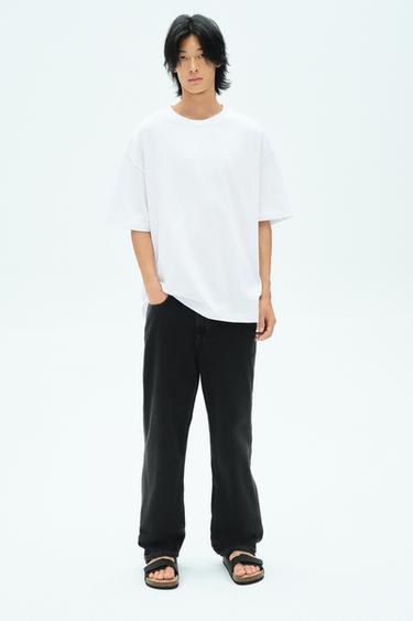 RUBBERISED DOUBLE STRAP SANDALS - Black by Zara