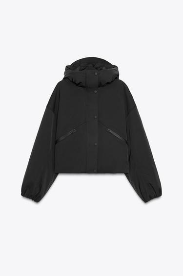 CHAMARRA CAPUCHA WATER REPELLENT WINDPROOF - Negro de Zara - Imagen 0