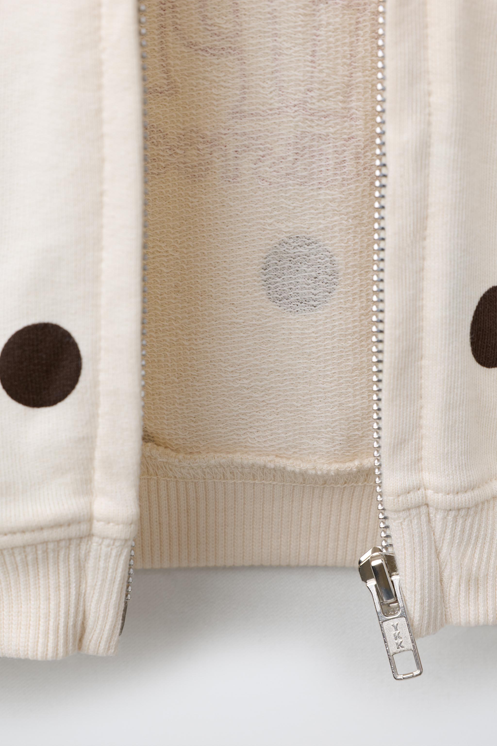 Детские худи Zara PIPPI LONGSTOCKING POLKA DOT SWEATSHIRT — фото 5