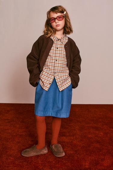 CREATED BY CARAMEL LONDON X Zara チェック柄ウォームシャツベージュZaraのCREATED BY CARAMEL LONDON X Zara チェック柄ウォームシャツ - ベージュ