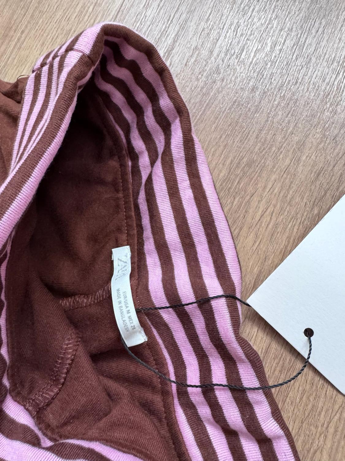 MINI SHORTS WITH STRIPED WAIST - Image 2