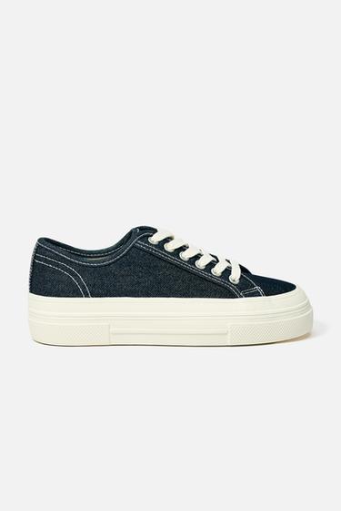 TÊNIS TECIDO DENIM - Azul-denim da Zara