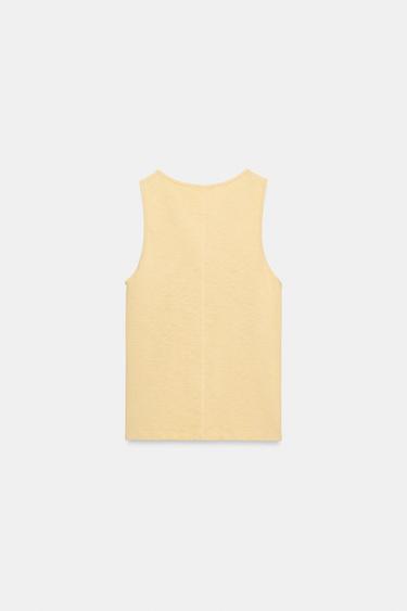 V-NECK TOP - Butter by Zara - Image 4