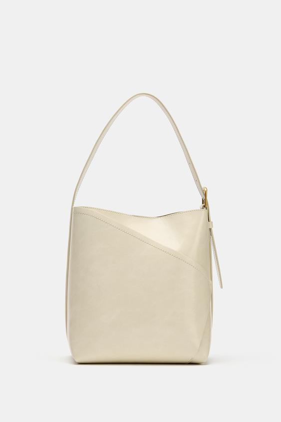 Zara SHOULDER BAG - Ecru - Image 0