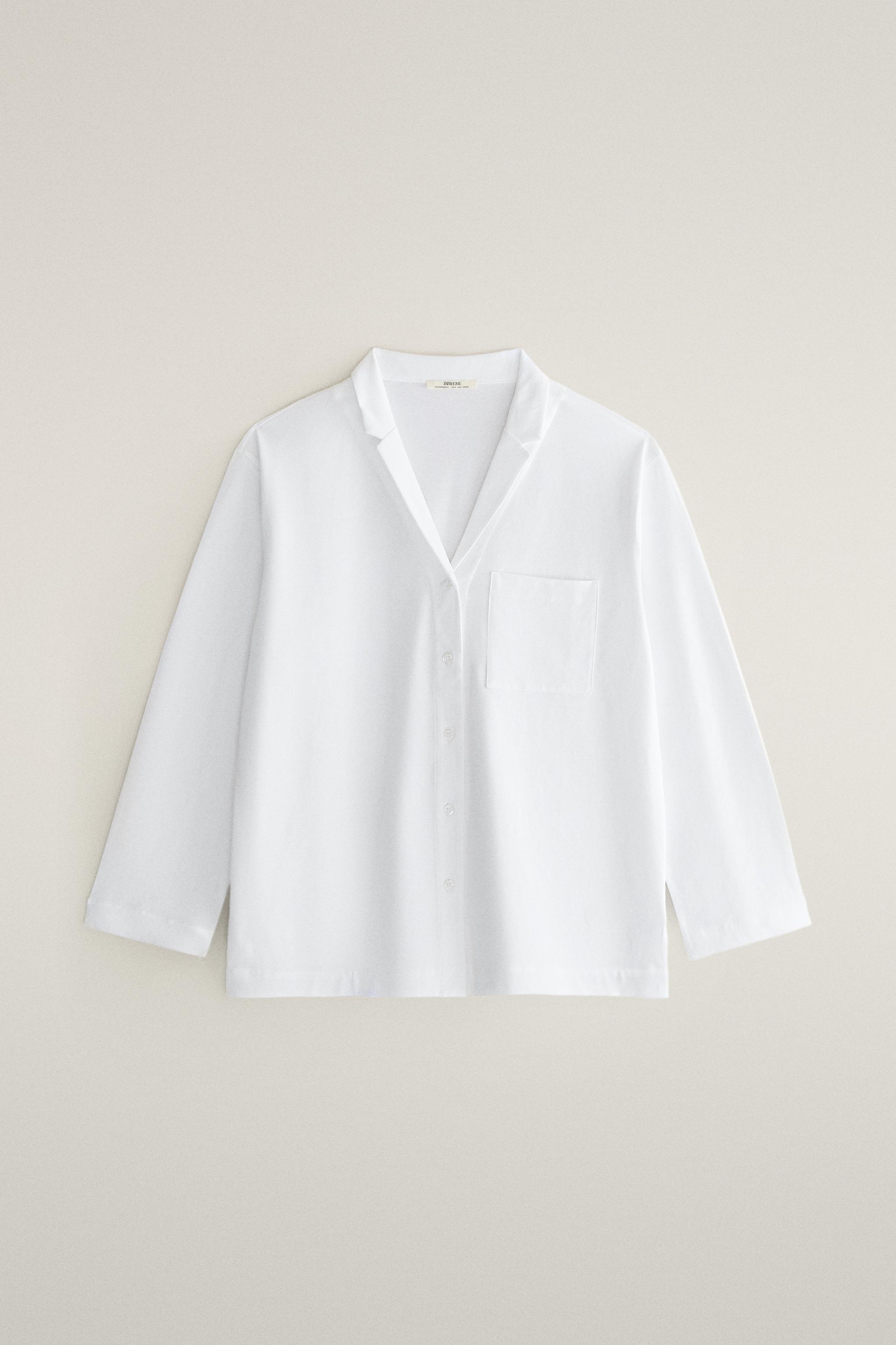 CHEMISE MANCHES LONGUES CACHE-COU À REVERS