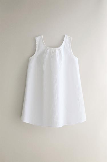 CAMICIA DA NOTTE PER BAMBINI TINTA UNITA - Bianco sporco di Zara - Immagine 0