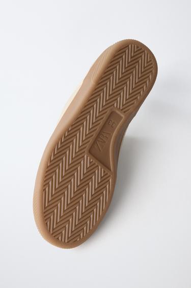 CONTRAST SNEAKERS - Ecru White by Zara - Image 6