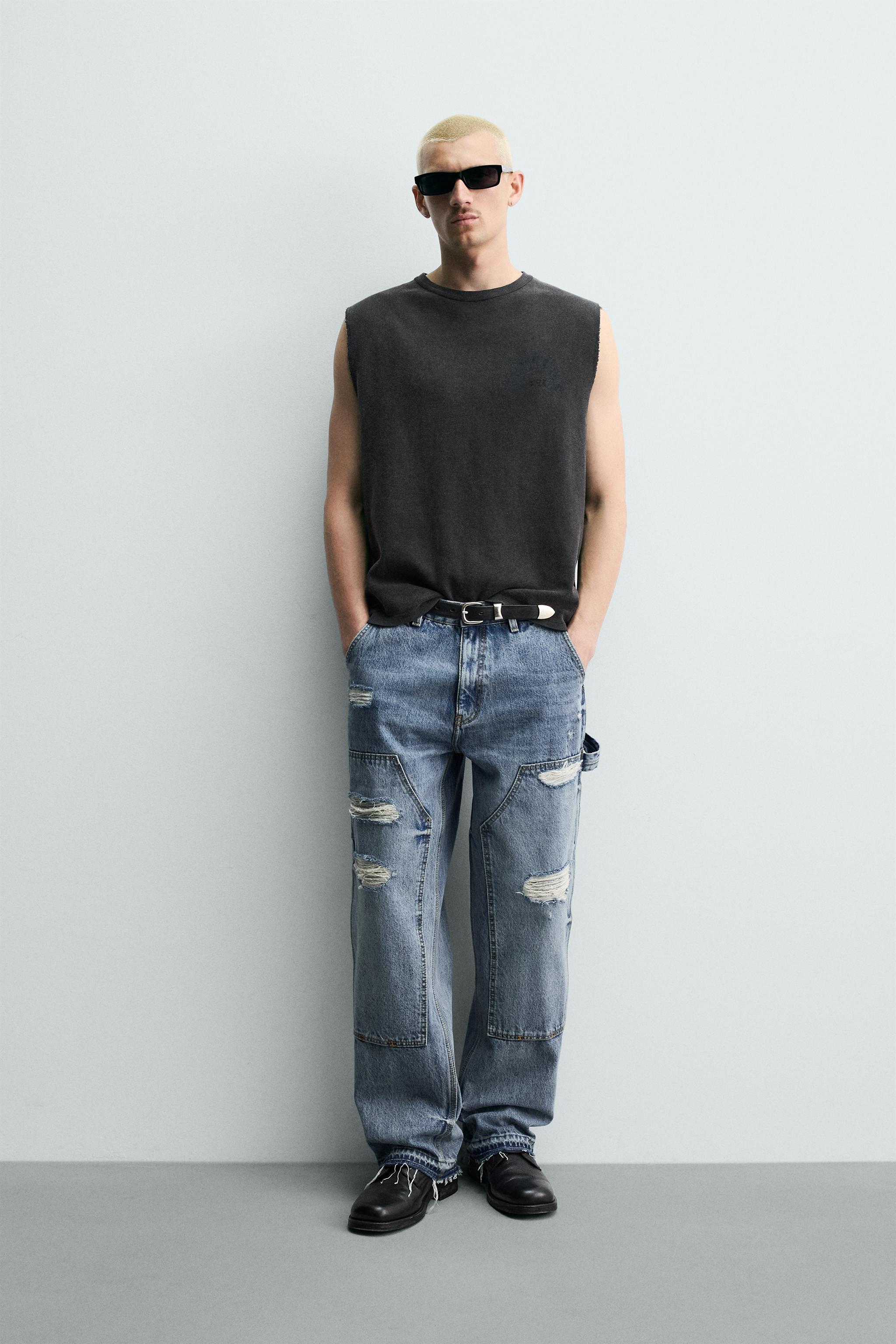 【未使用】MEDI CONCEPT LOGO KNIT TANK TOP Crop Ribbed Knit Tank Top with AIR SPACE Logo Embroidered - AIR SPACE