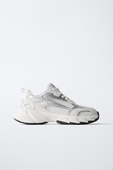 MESH TRAINERS - White by Zara