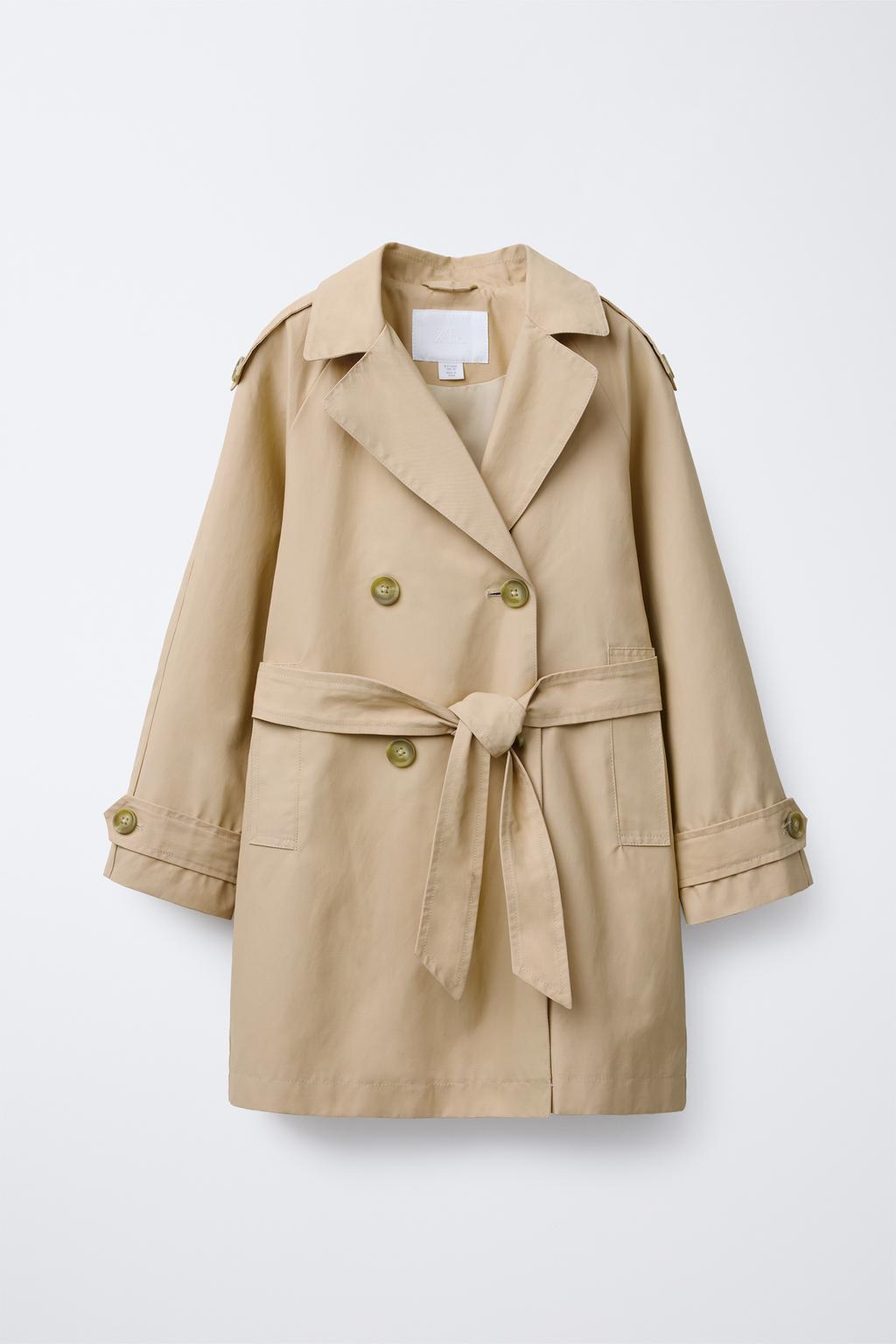 TRENCH COAT WITH DETACHABLE HOOD