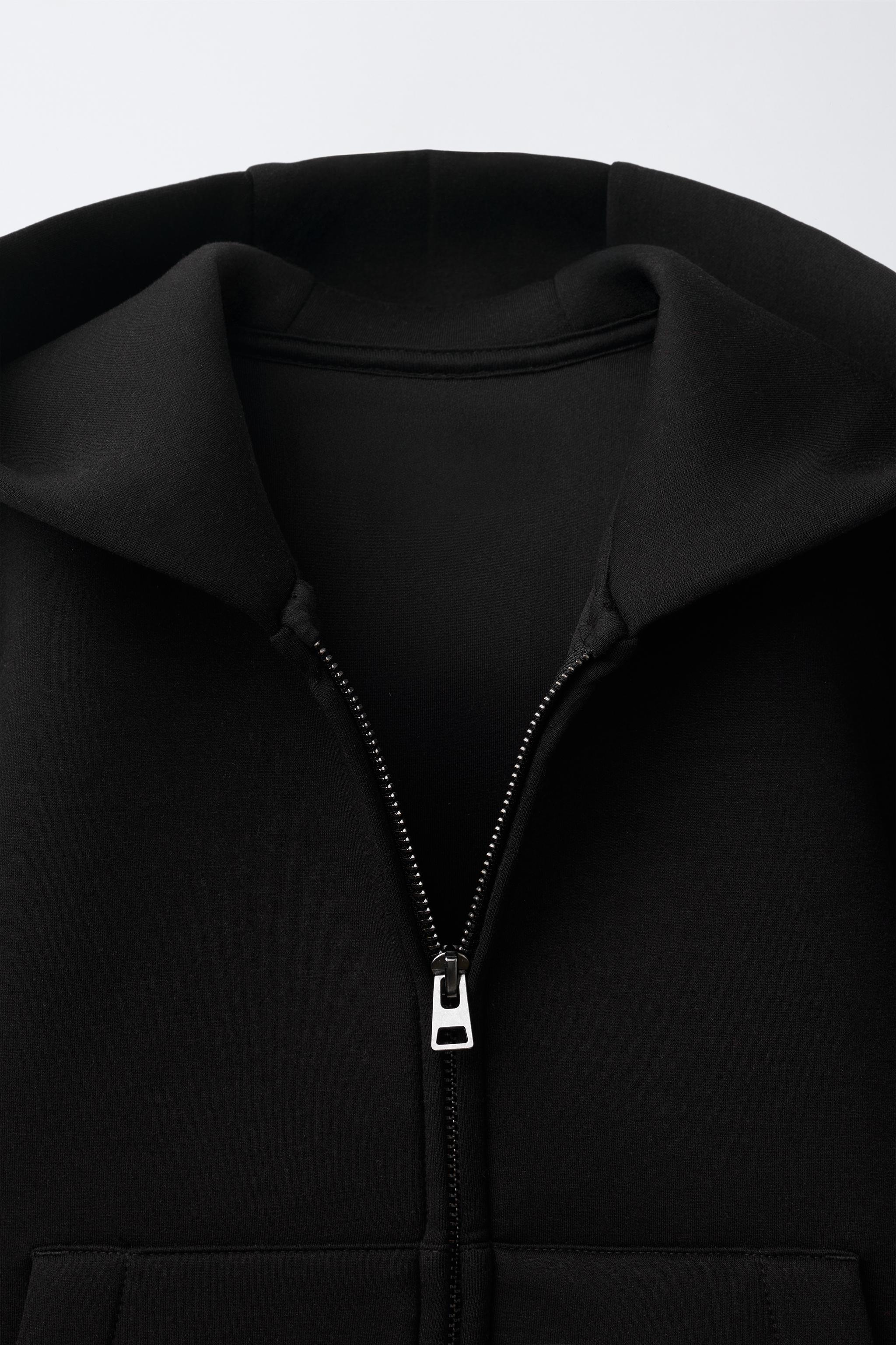 NEOPRENE ZIP-UP HOODIE