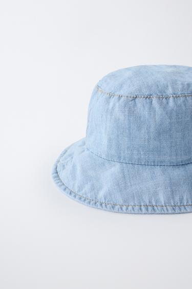 CHAPEAU BOB EN DENIM - Bleu moyen de Zara - Image 1