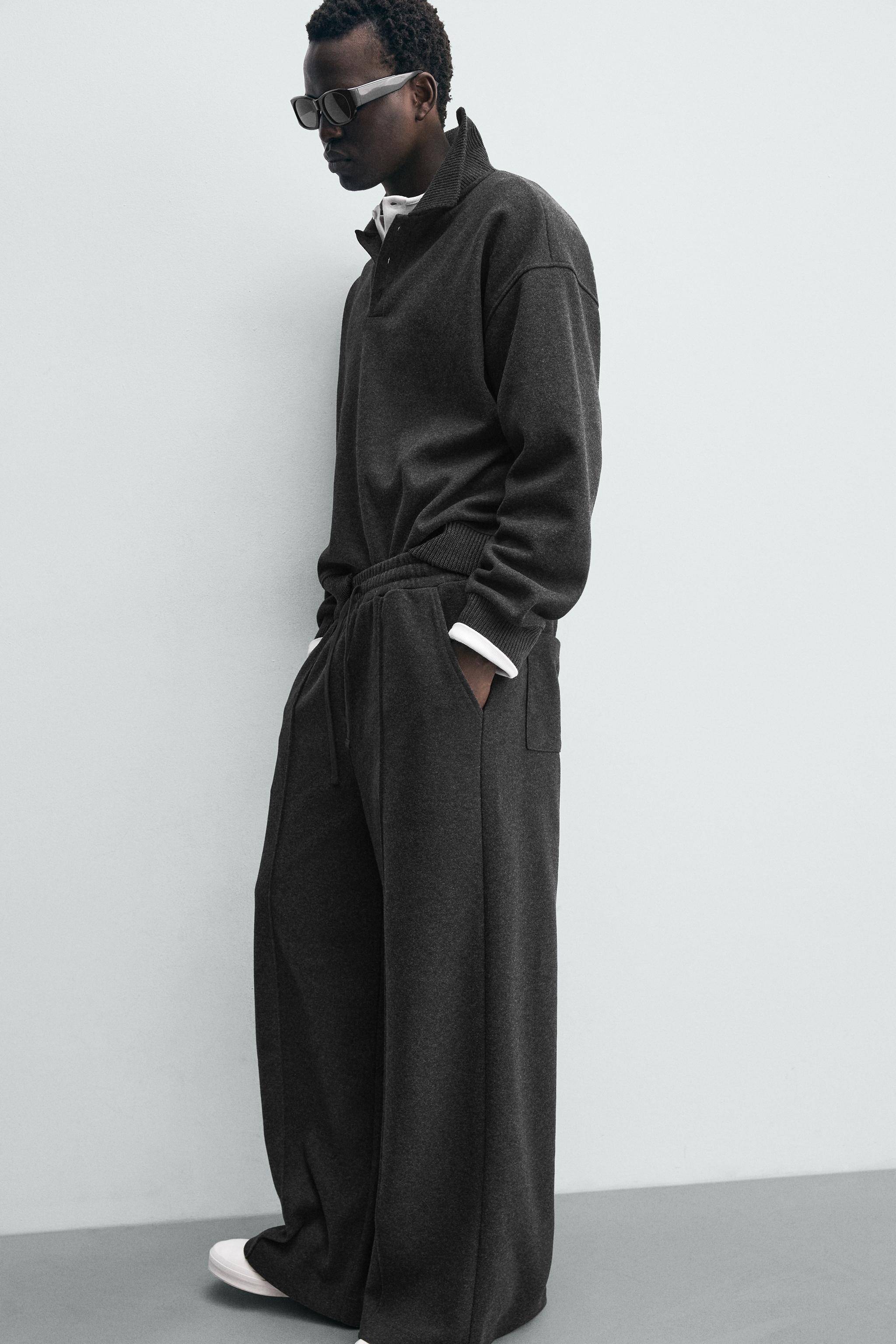 PANTALON DE JOGGING COUPE LARGE TEXTURÉ
