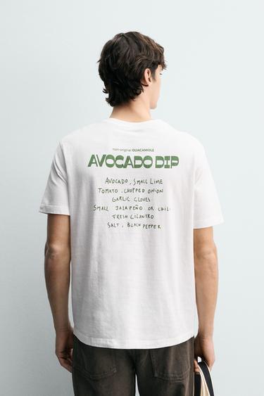 T-SHIRT BRODÉ AVOCAT - Beige clair de Zara - Image 2